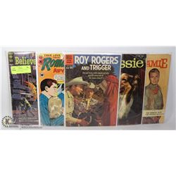 5 CLASSIC COMICS 10 CENT & 12 CENT VINTAGE  1950S