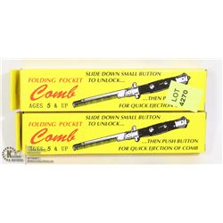 TWO FOLDING POCKET COMBS