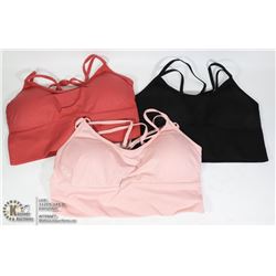 THREE SIZE L SPORTS BRAS