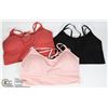 Image 1 : THREE SIZE L SPORTS BRAS