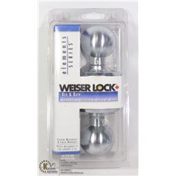 WEISER BED AND BATH DOOR HANDLE SET