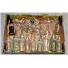 Image 1 : LARGE FLAT OF ASSORTED SIZE COKE BOTTLES