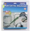 Image 1 : NEW DRYER LINT VAC ATTACHMENT, FITS ANY VACUUM