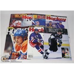 LOT OF 7-1990-99 BECKETTS WITH GRETZKY COVERS