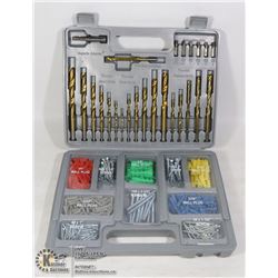 DRILL BITS, ANCHORS, SCREWS, ETC IN CARRY CASE