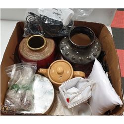 BOX OF ASSORTED HOUSEHOLD MISC