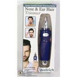NEW NOSE AND EAR HAIR TRIMMER (USES 1 AA BATTERY)