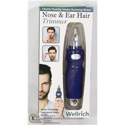 NEW NOSE AND EAR HAIR TRIMMER (USES 1 AA BATTERY)
