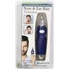 Image 1 : NEW NOSE AND EAR HAIR TRIMMER (USES 1 AA BATTERY)