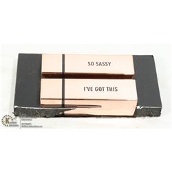 2 NEW REALHER MOISTURIZING LIPSTICKS - DARK PINK &