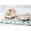 Image 1 : 4)  QUARTZ CRYSTAL SPLIT GEODE