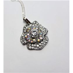 21)  VINTAGE SILVER TONE AND RAINBOW