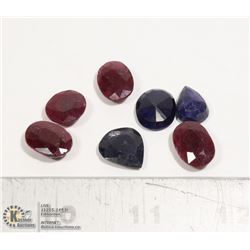 #117-RUBY/SAPPHIRE GEMSTONES 66.55ct