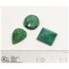 Image 1 : #113-GREEN EMERALD GEMSTONES 74.75ct