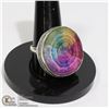 Image 1 : #13-RAINBOW SOLAR QUARTZ RING SIZE 7.75