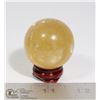 Image 1 : #104-NATURAL CITRINE SPHERE BALL/ STAND 40mm
