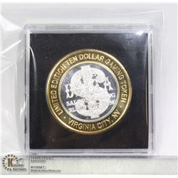 DELTA SALOON VIRGINIA CITY $10 GAMING TOKEN