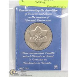 1967 CANADA CENTENNIAL FRIENDSHIP MEDAL