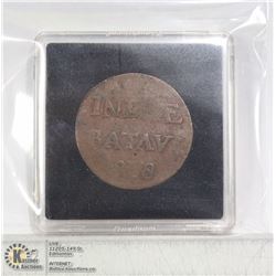 1818 SUMATRA 1/2 STUIVER DUTCH EAST INDIES