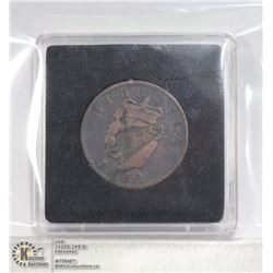 IRELAND 1822 COPPER HALF PENNY