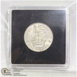 GREAT BRITAIN 1943 SILVER SHILLING HIGH GRADE