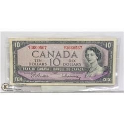 1954 CANADA $10 BILL