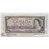 Image 1 : 1954 CANADA $10 BILL