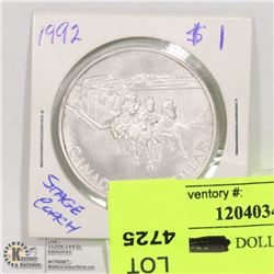 1992 1$ SILVER DOLLAR  STAGE COACH
