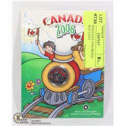 2006 CANADA DAY COLORIZED COMMEMORATIVE 25 CENT