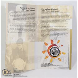 2001 YEAR OF VOLUNTEER SILVER PROOF DIME