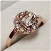 Image 2 : 14K ROSE GOLD MORGANITE(1CT) DIAMOND