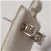 Image 4 : 14K WHITE GOLD DIAMOND(F-G, I2-I3)(0.98CT) EARRING