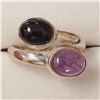Image 1 : SILVER GEMSTONES  RING (~SIZE 8) (~WEIGHT 4.7G)