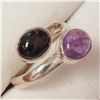 Image 2 : SILVER GEMSTONES  RING (~SIZE 8) (~WEIGHT 4.7G)