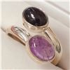 Image 3 : SILVER GEMSTONES  RING (~SIZE 8) (~WEIGHT 4.7G)