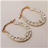 Image 1 : 10K YELLOW GOLD CUBIC ZIRCONIA  EARRINGS