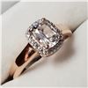 Image 2 : SILVER MORGANITE  RING (~SIZE 6.75) (~WEIGHT 3G)