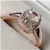 Image 3 : SILVER MORGANITE  RING (~SIZE 6.75) (~WEIGHT 3G)