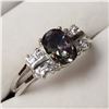 Image 2 : SILVER MYSTIC TOPAZ CUBIC ZIRCONIA  RING