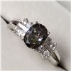 Image 3 : SILVER MYSTIC TOPAZ CUBIC ZIRCONIA  RING