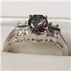 Image 4 : SILVER MYSTIC TOPAZ CUBIC ZIRCONIA  RING