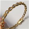 Image 1 : GOLD PLATED ST.SILVER TOPAZ 2.5*2.5 INCHES BRACELET