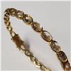 Image 3 : GOLD PLATED ST.SILVER TOPAZ 2.5*2.5 INCHES BRACELET