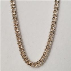 SILVER  CHAIN (~LENGTH 18INCHES) (~WEIGHT 9.6G)
