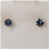 Image 1 : 14K YELLOW GOLD TANZANITE  EARRINGS