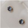Image 3 : 14K YELLOW GOLD TANZANITE  EARRINGS