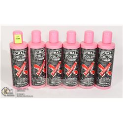 6 BOTTLES OF CRAZY COLOUR RED SHAMPOO
