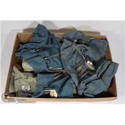 ESTATE SILVERWARE SETS IN NON TARNISHING ROLLUPS