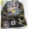 Image 1 : NEW ULTRA BRIGHT LED CAMO HAT W/ 4 LED HEAD LAMP