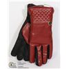 Image 1 : TRUE NORTH  LADIES LEATHERETTE GLOVES BROWN